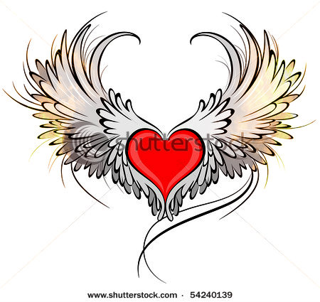 Heart with Angel Wings