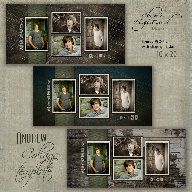 High School Senior Collage Templates