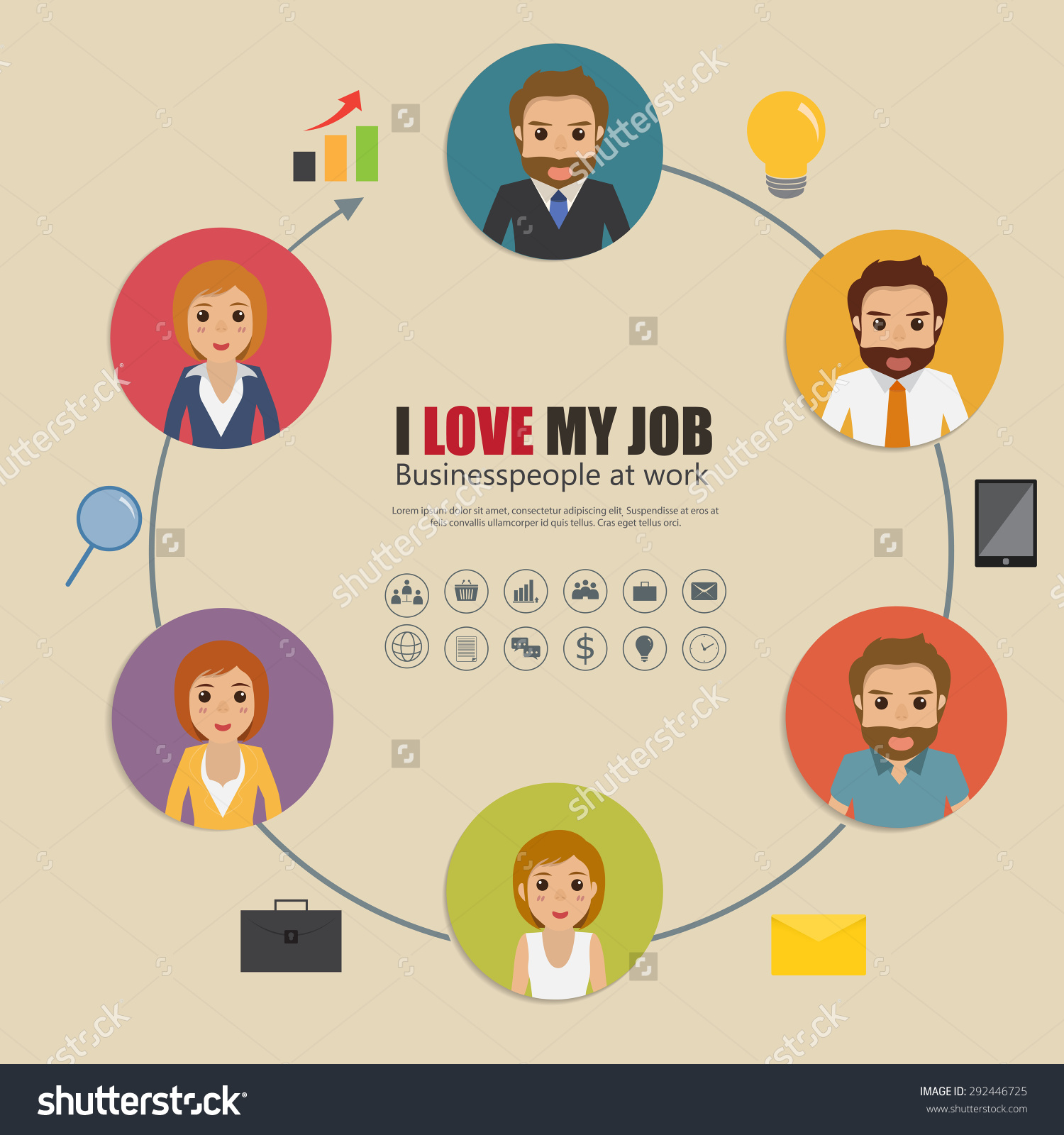 Infographic Business Person