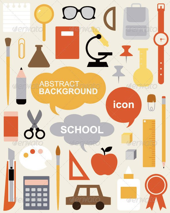 Infographic Icons Education