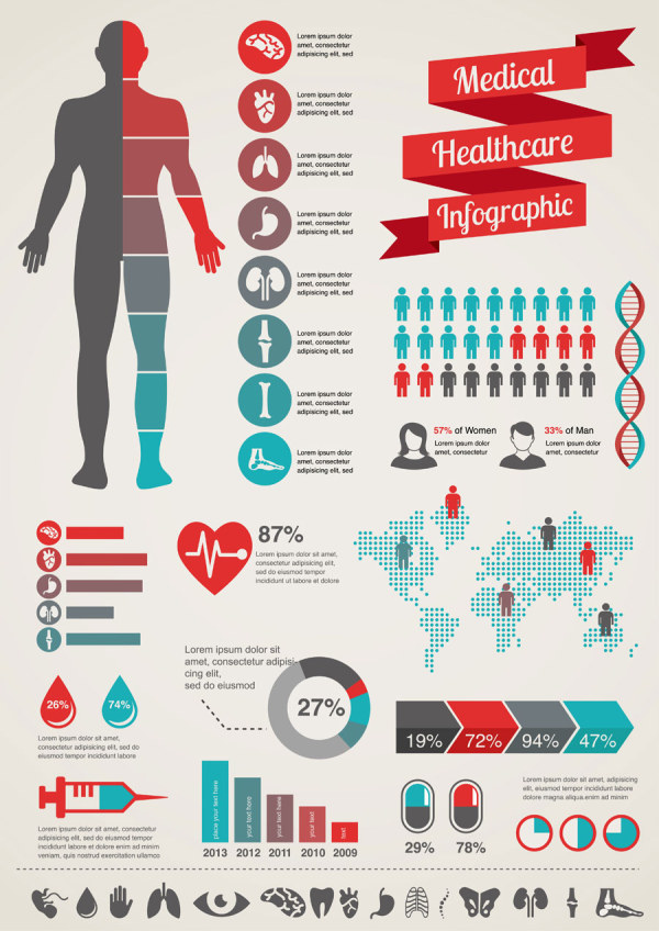 15 Icons Health Infographic Images