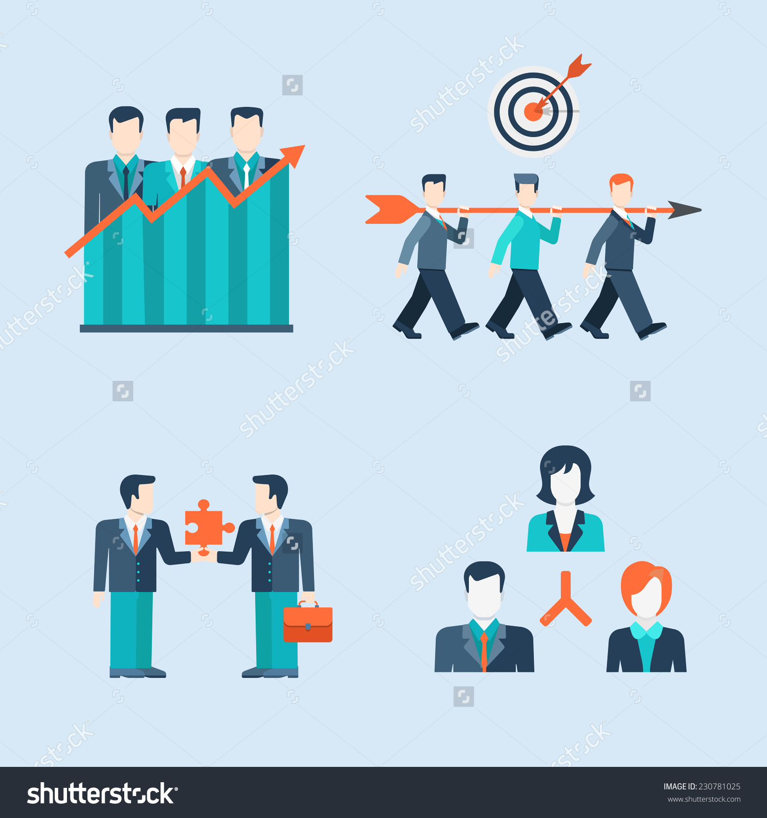 Infographic People Icons Business