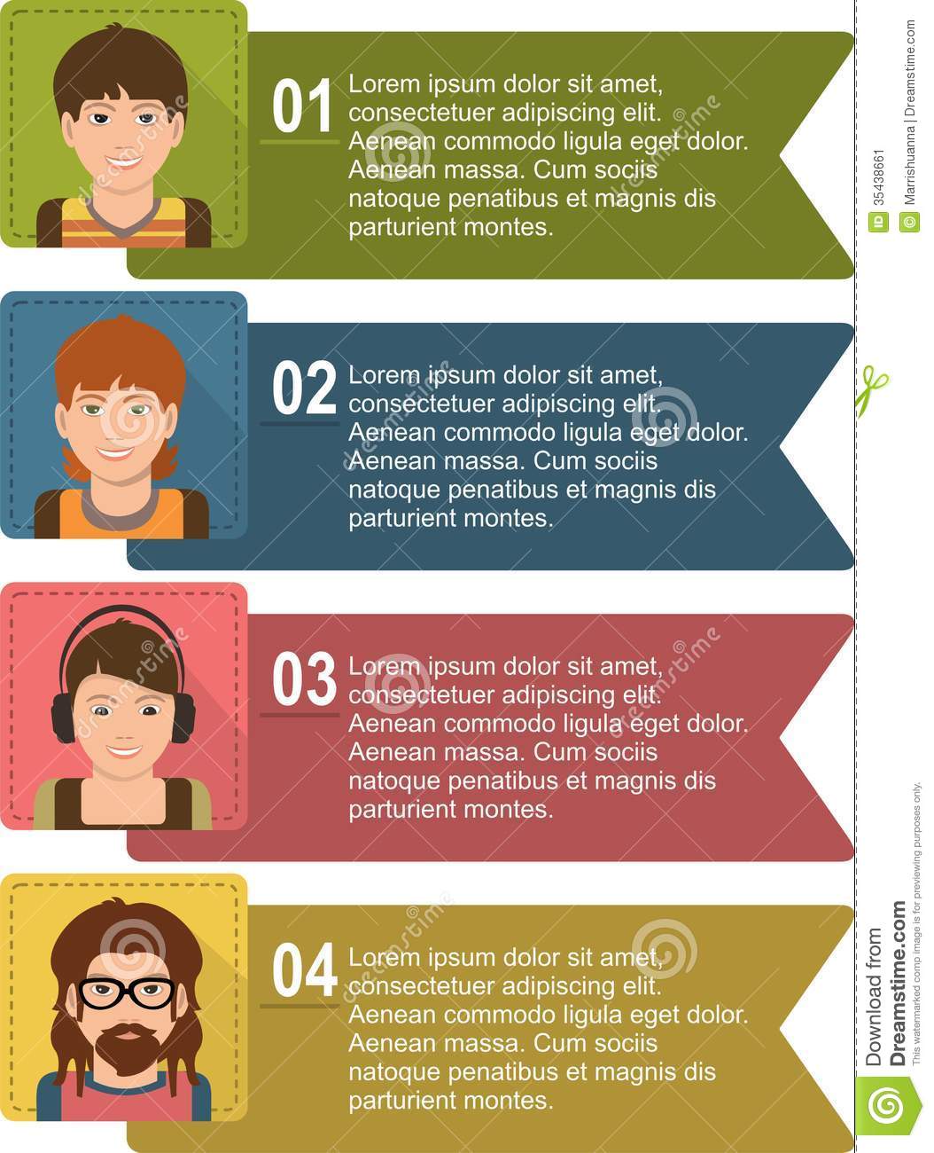 Infographic People Icons Business