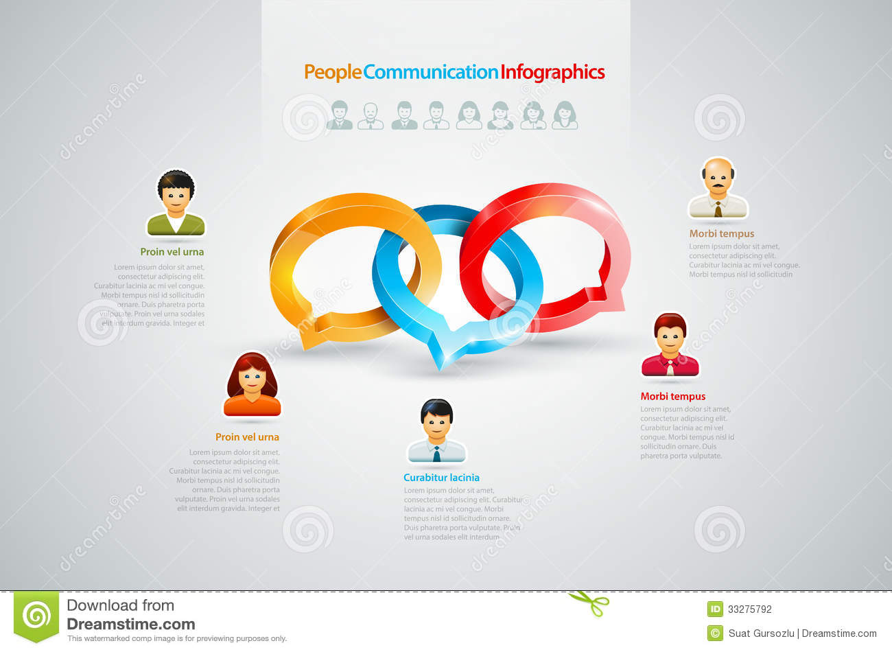 Infographic People Icons Business