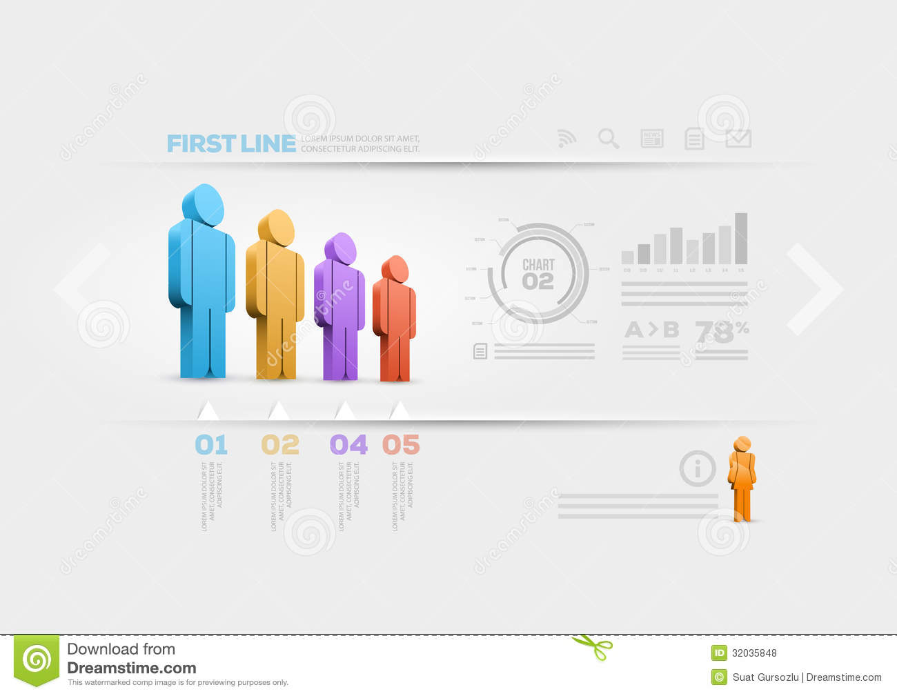 Infographic Person Outline