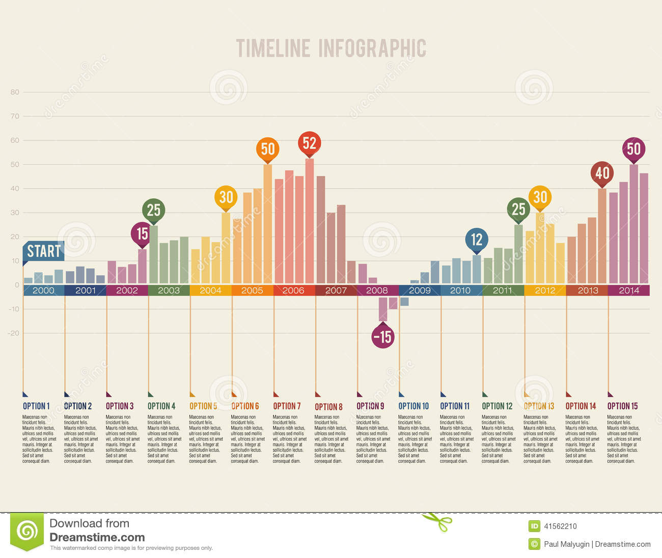 Infographics Timeline Design Template