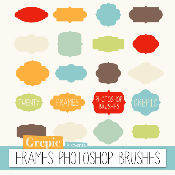 Label Frame Photoshop Brush