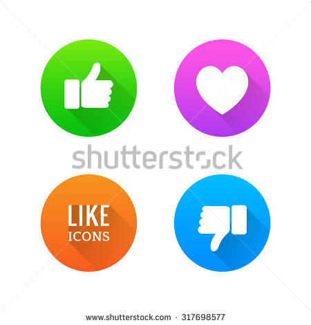 Like and Dislike Icons