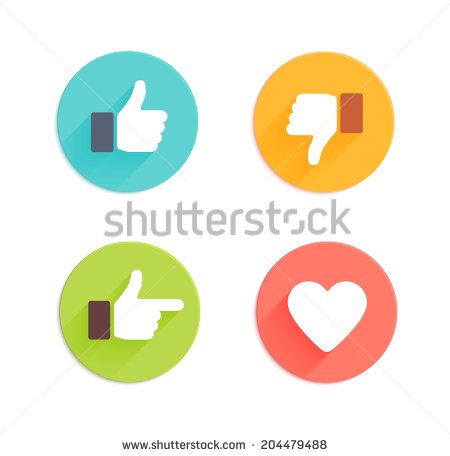 Like Thumbs Up Icon Vector Art