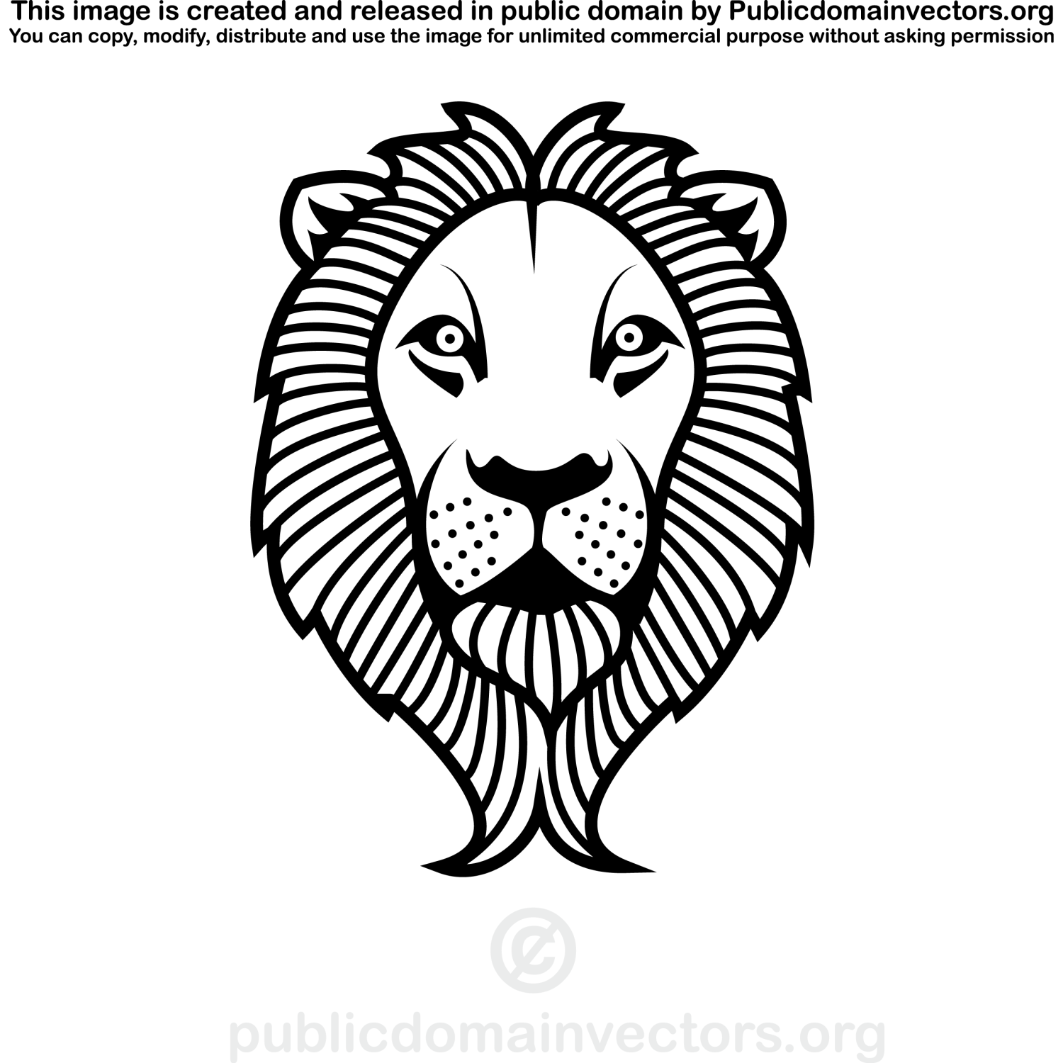 Lion Head Clip Art