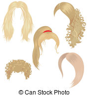 Long Blonde Hair Clip Art