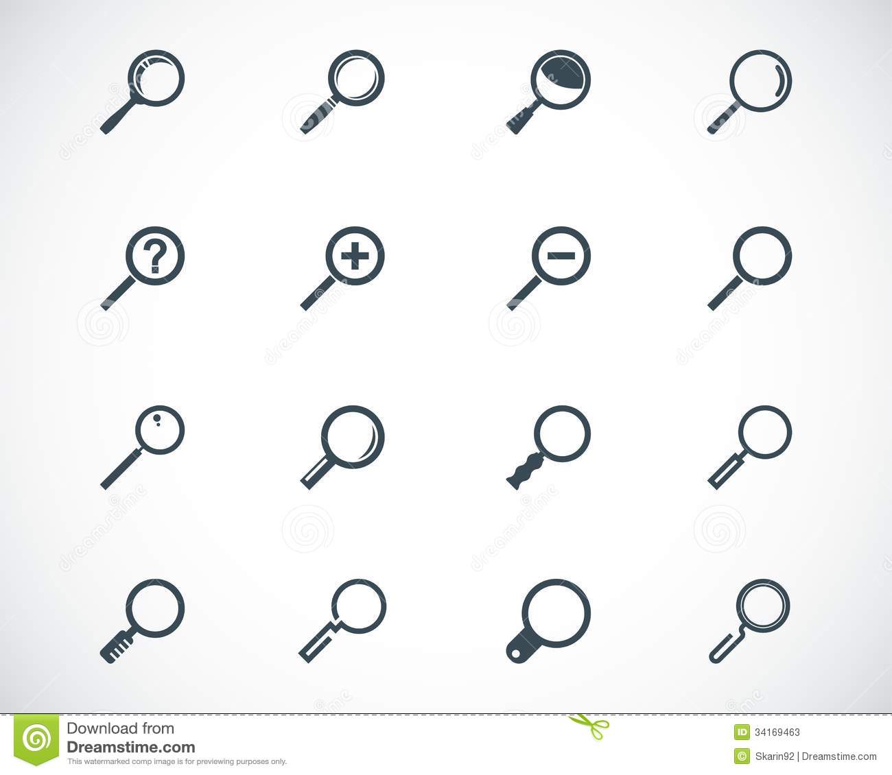 Magnifying Glass Icon Vector