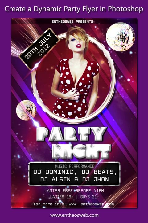 Make Party Flyer Photoshop