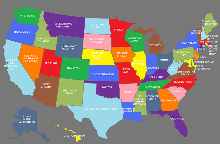 Medium License Plate Map of the United States - 36