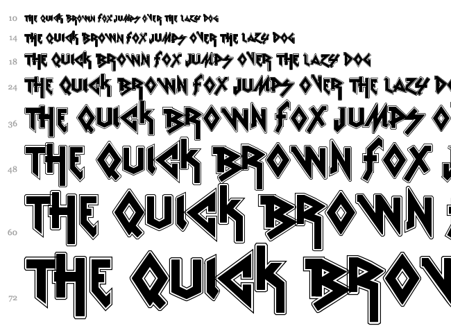 Metal Font Free Download