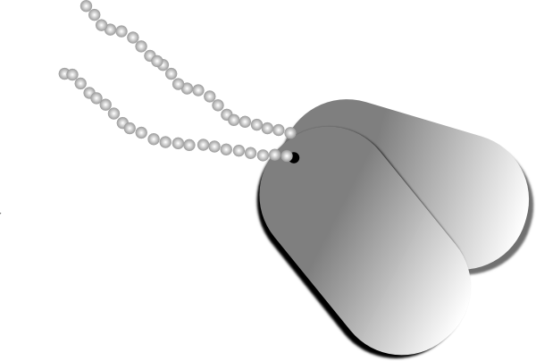 Military Dog Tags Clip Art