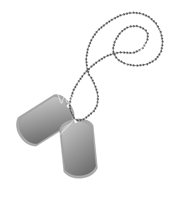 Military Dog Tags Vector