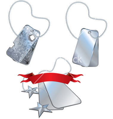 Military Dog Tags Vector