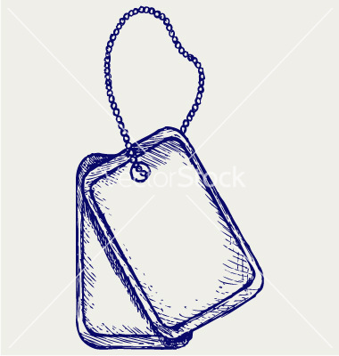 Military Dog Tags Vector