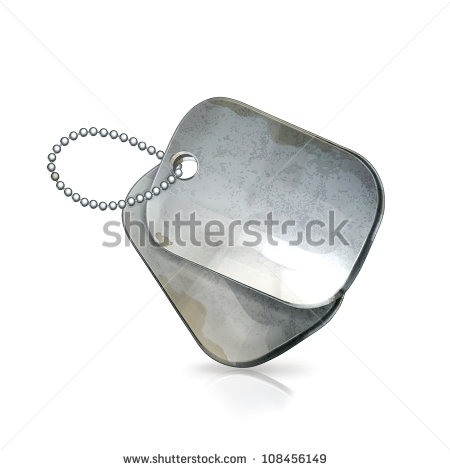 Military Dog Tags Vector