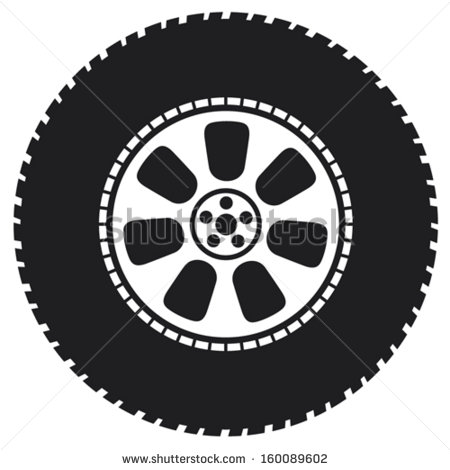 Monster Truck Tire Vector