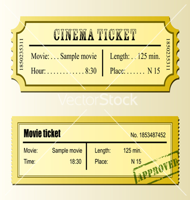 Movie Tickets Vector Free