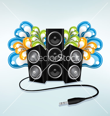 Music Speakers Vector