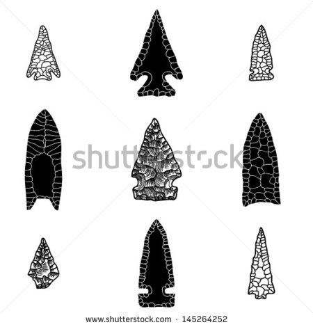 Native American Arrowhead Clip Art