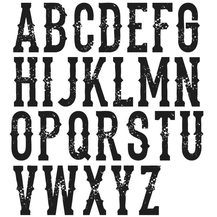 7 Old West Fonts Text Images