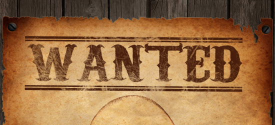 Old Western Wanted Sign Font