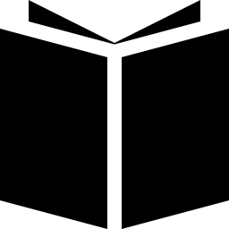 Open Book Icon Black