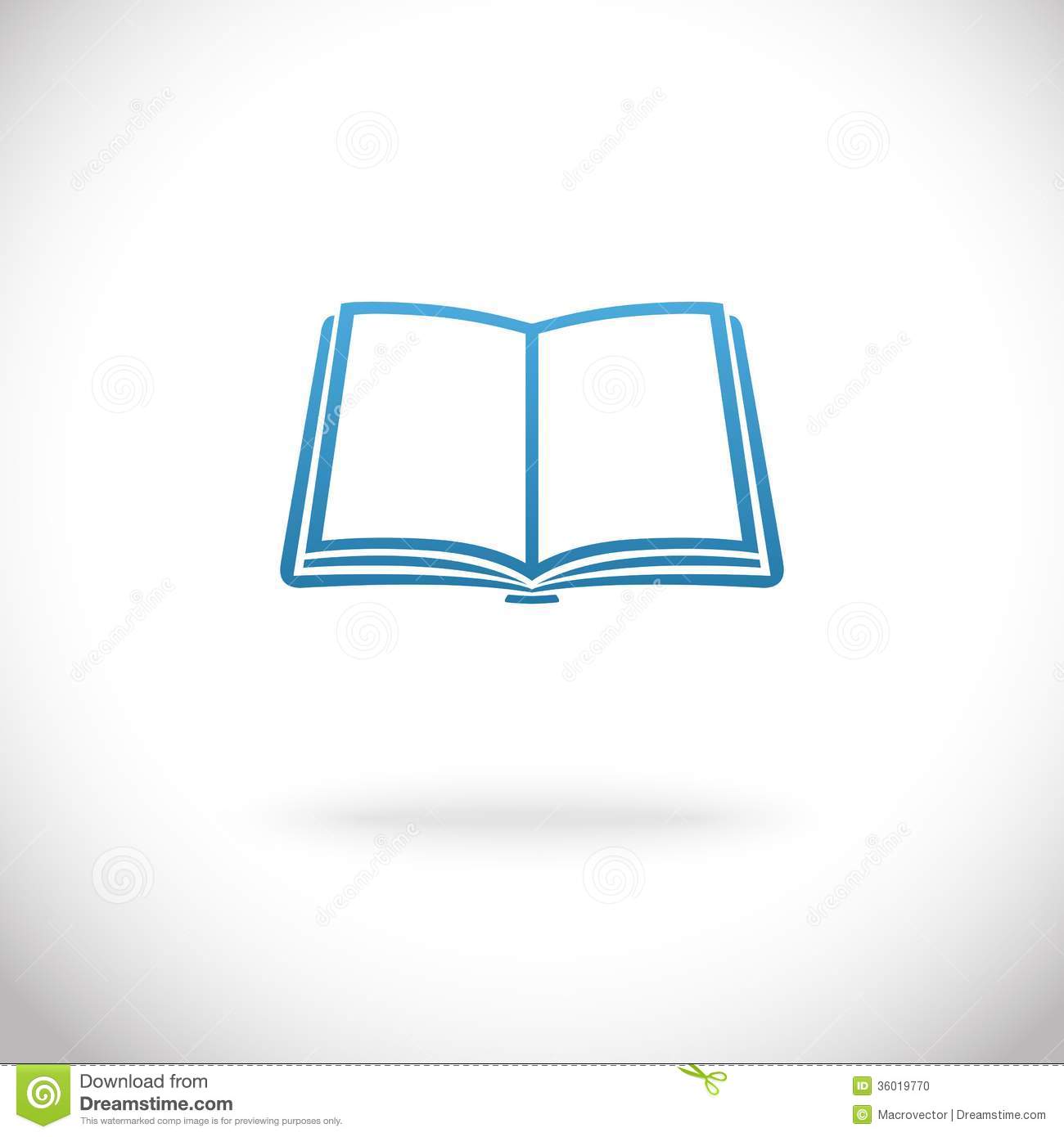 Open Book Icon Vector