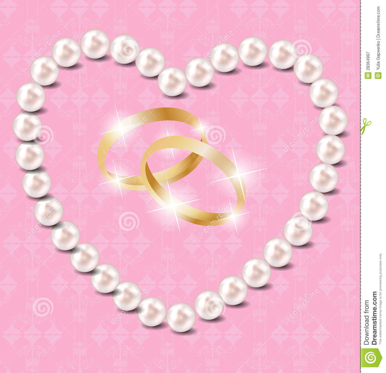 Pearl Heart Clip Art