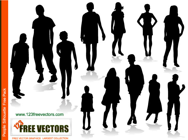 Person Silhouette Vector Free Person Silhouette Vector Free