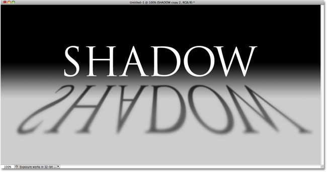 Perspective Shadow Text Effect Photoshop