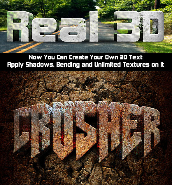 Photoshop 3D Text Effects