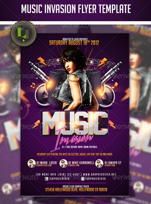 Photoshop Band Flyer Template