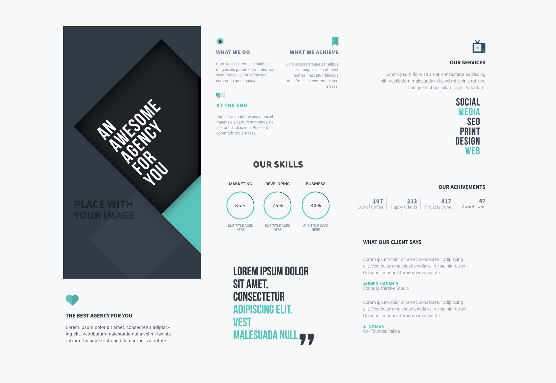 Photoshop Tri-Fold Brochure Template