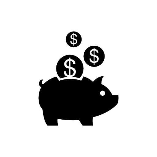 Piggy Bank Icon Vector