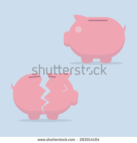 Piggy Bank Icon Vector