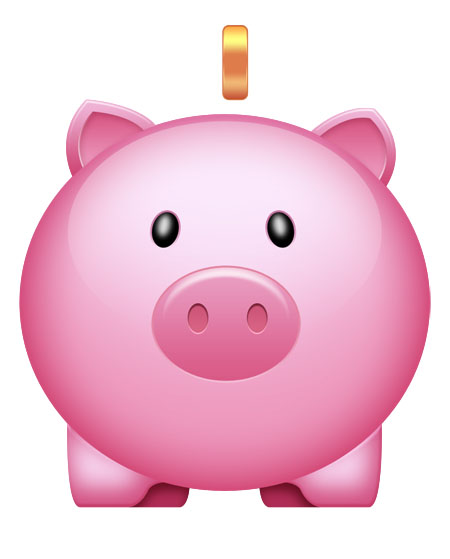16 Piggy Bank Vector Icon Images