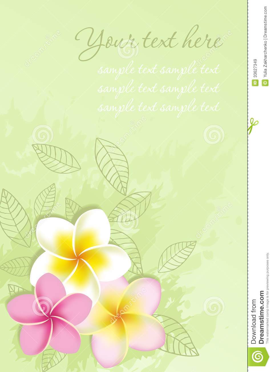 Plumeria Border Clip Art Free