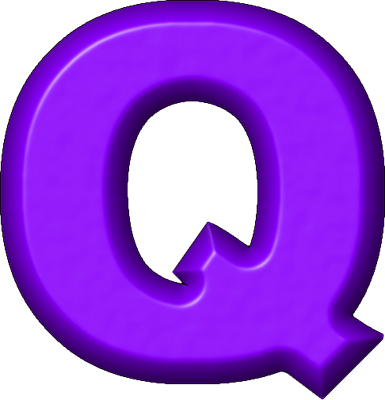 Purple Letter Q