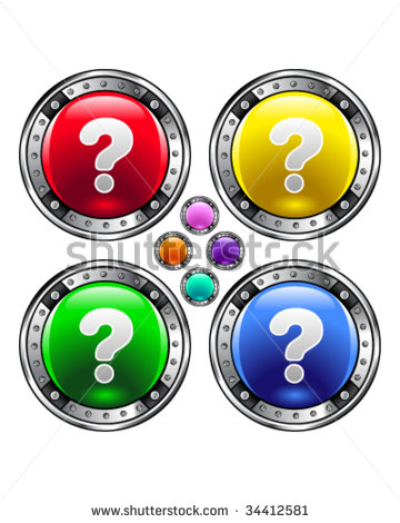 Red and Yellow Question Mark Icon