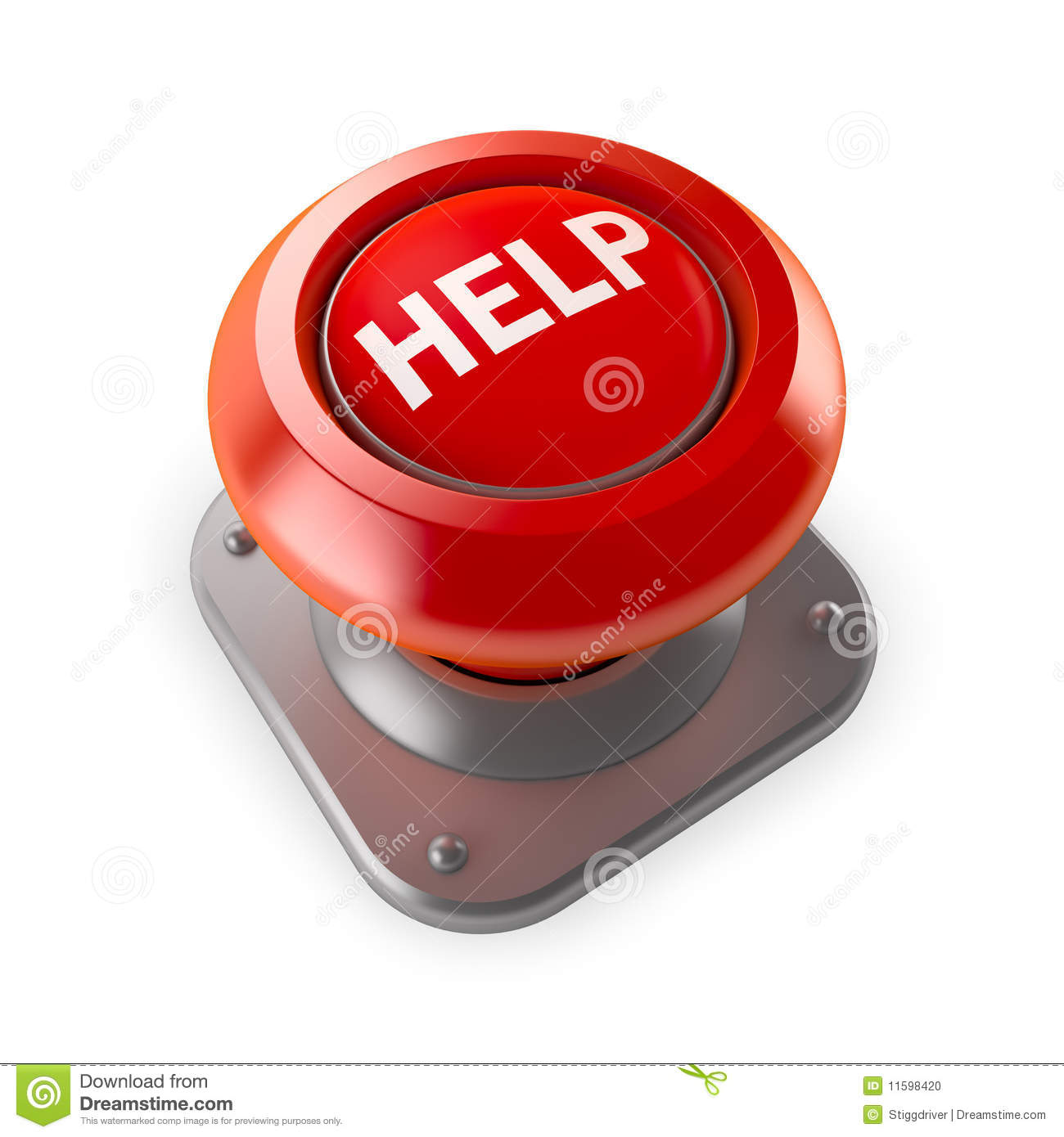 Red Help Button