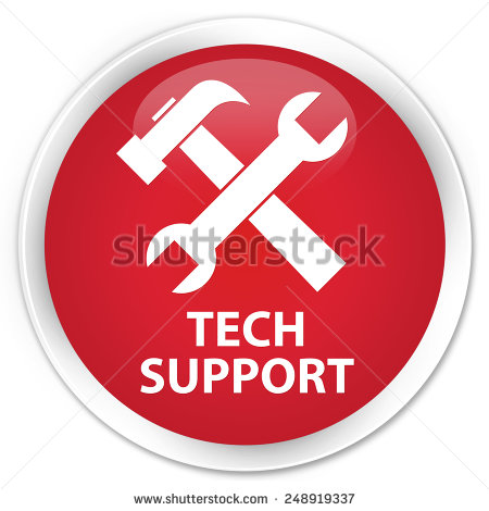 Red Tech Support Icon