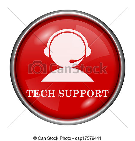 Red Tech Support Icon