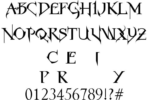 Roman Gothic Font Roman Gothic Font