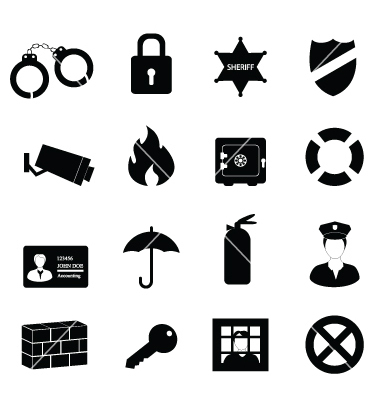 Safety and Security Icon Safety and Security Icon