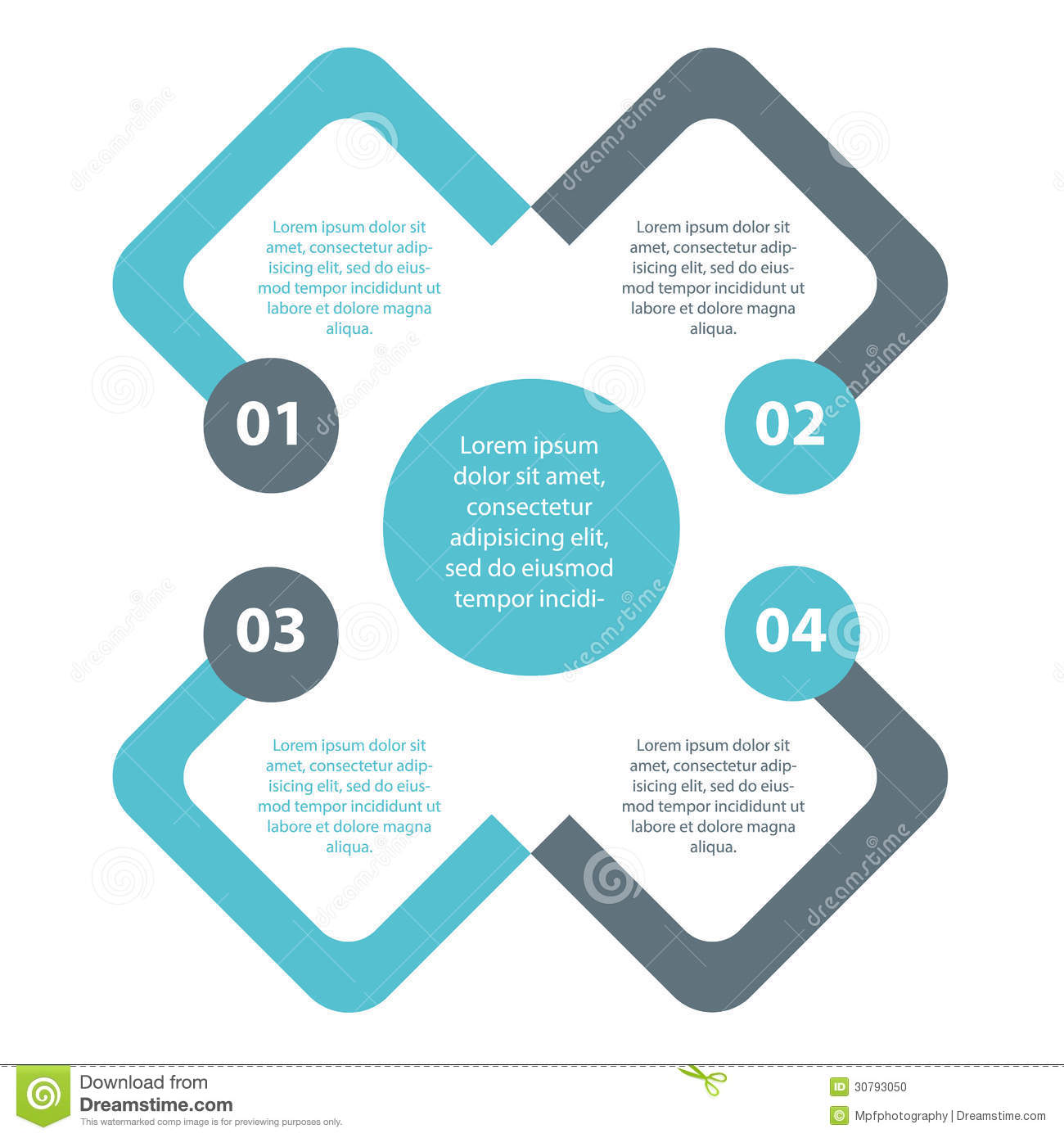 Simple Infographic Vector